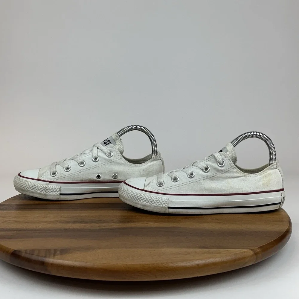Womens Converse Chuck All Star Ivory Canvas‎ Casual Low Sneakers Shoes Size 6 M